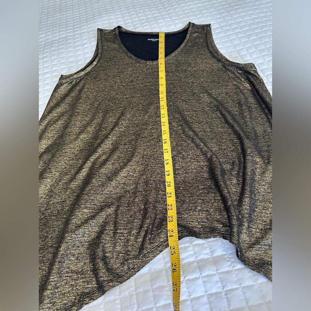 Eileen Fisher Metallic Gold Tank Top, size large - Picture 4 of 10